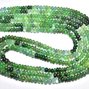 Emerald Rondelle Beads - 8.50 inches - Natural Beautiful Emerald Smooth Rondelle,Finest Natural Color Emerald,Size is 4.50-5mm #370