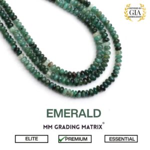 Emerald Gemstone Beads, 2.5 Mm To 4.5 Mm, Natural Emerald Smooth Rondelle Shape Beads, May Birthstone, Emerald Plain Beads, Emerald Beads