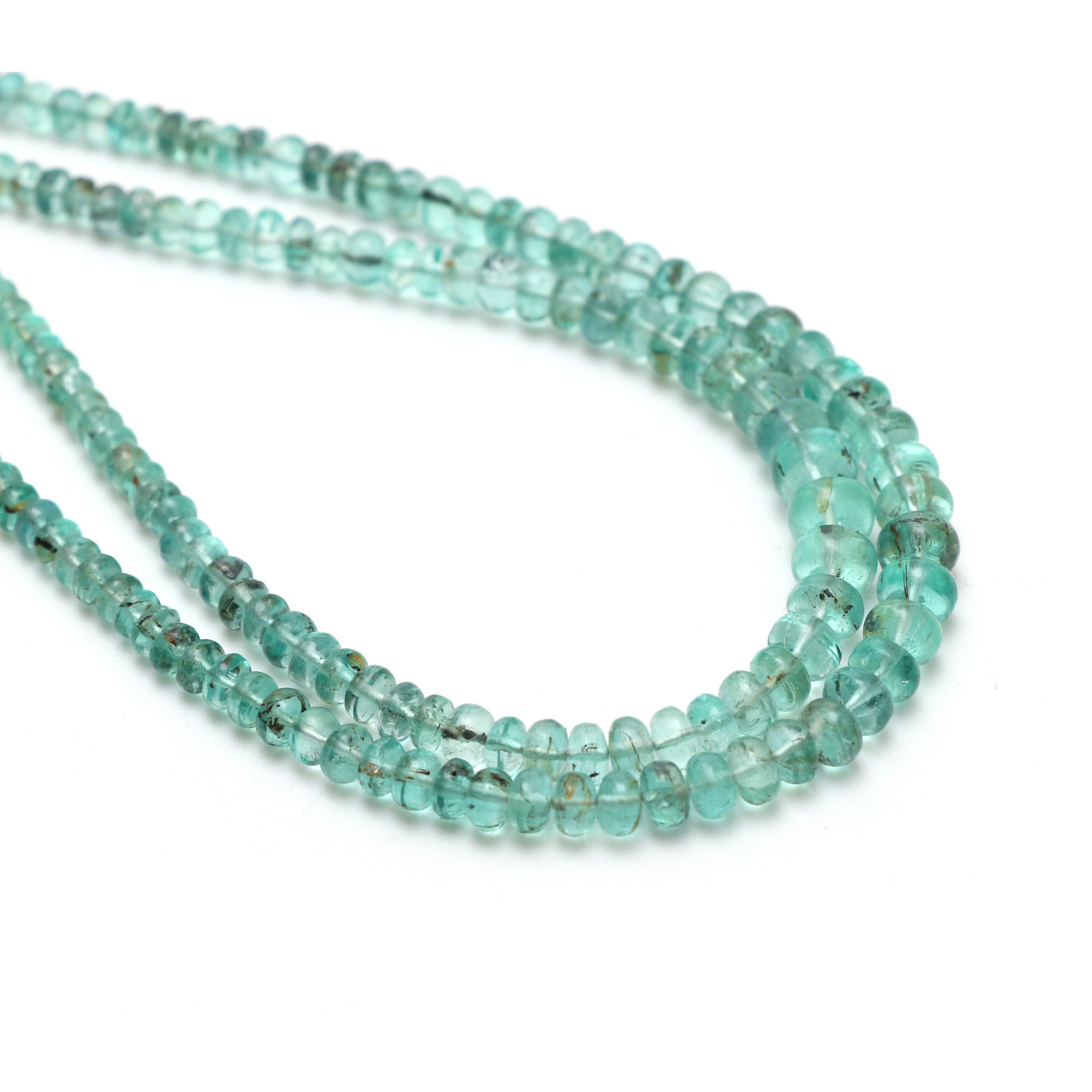 Natural Emerald Smooth Rondelle Beads, 3 Mm To 6 Mm, Emerald Jewelry Handmade Gift For Women, 8 Inch/ 18 Inch Full Strand, Price Per Strand