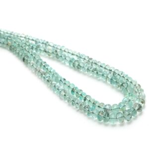 Emerald Smooth Rondelle Beads, 2 Mm To 6 Mm, Emerald Jewelry Making Beads, Handmade Jewelry, 18 Inches Full Strand, Price Per Strand