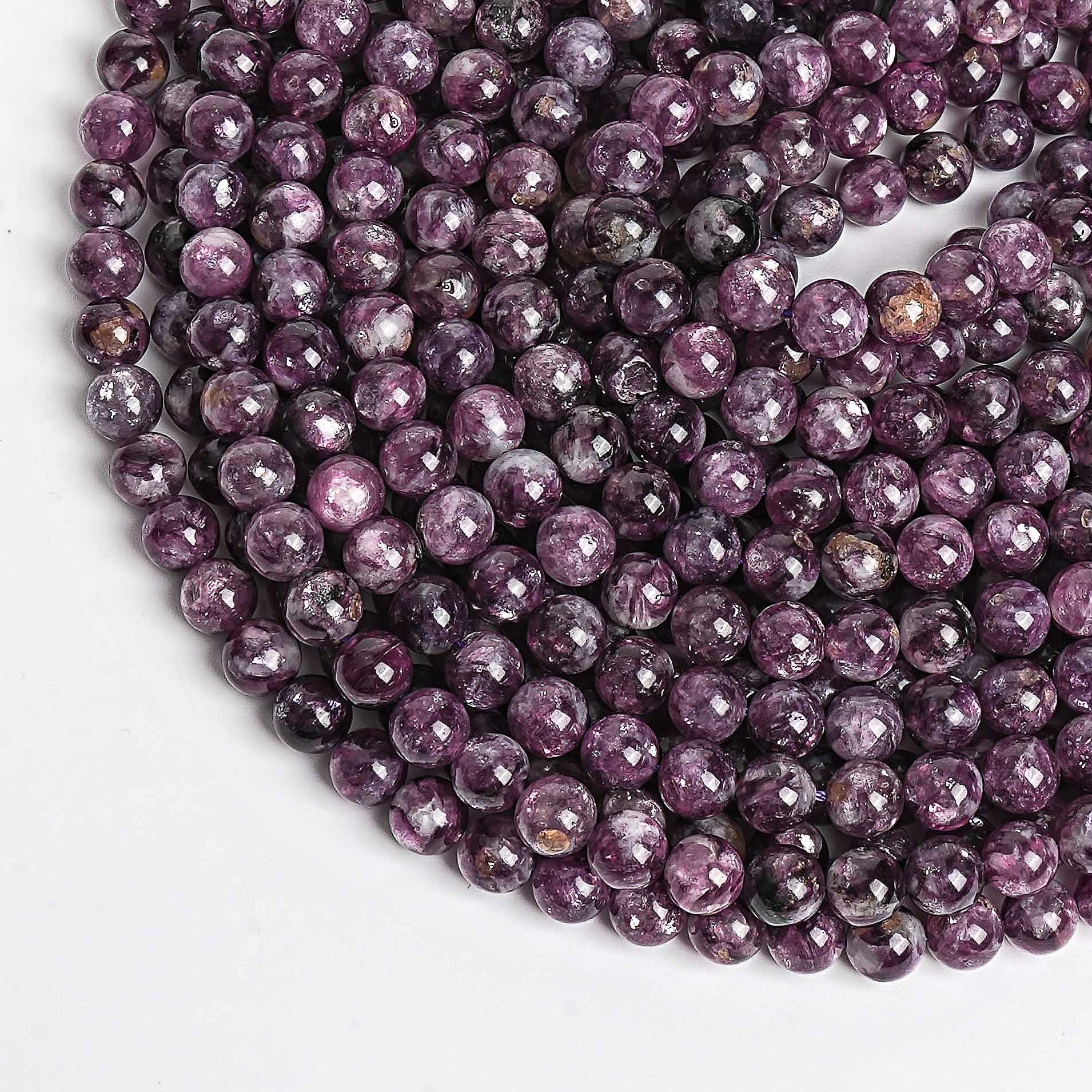 Genuine Natural Emerald Gemstone Beads 7-8mm 10mm Purple Round Aa Quality Loose Beads