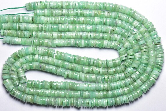 Emerald Heishi Beads - 16 Inches - Natural Smooth Emerald Heishi Round Shape Beads - Size Is 4.5 Mm #1797 Emerald Heishi Beads - 16 Inches - Natural Smooth Emerald Heishi Round Shape Beads - Size Is 4.5 Mm #1797