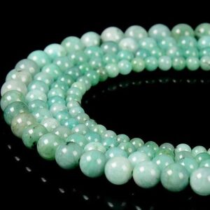 Natural Colombia Emerald Gemstone Grade AAA Round 3MM 4MM 5MM 6MM 7MM Loose Beads 7.5 inch Half Strand BULK LOT 1,2,6,12 and 50 (P112)