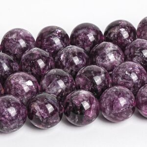 Purple Emerald Beads Genuine Natural Grade AA Gemstone Round Loose Beads 8MM 10MM Bulk Lot Options
