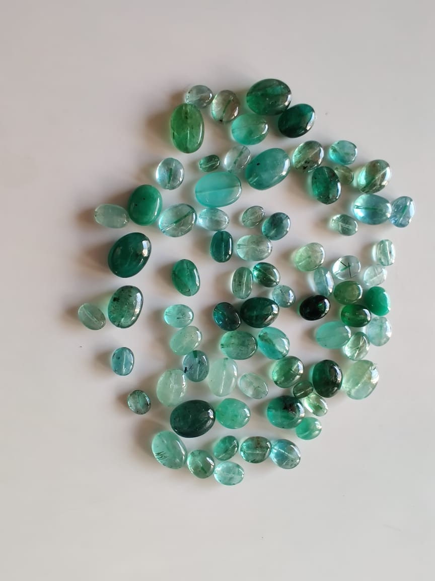 5 Pieces Zambian Emerald Smooth Plain Nuggets ,loose Stone, 4*5mm- 7*9 Mm, 100% Natural Lot,