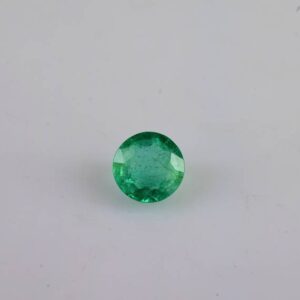 6mm Natural Green Emerald Faceted Round 0.78 carat 1 Piece Loose Gemstone - Genuine Emerald Gemstone - May Birthstone