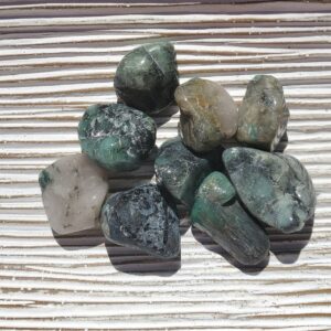Emerald Gemstone, Emerald Crystal, Emerald Stone, Natural Emerald, (1/2"-3/4" Small), (1"-1.25" Medium), (1.25"-1.5" Large) Heart Chakra