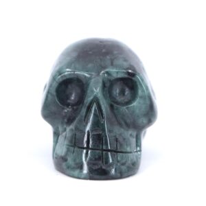 Emerald In Schist Skull