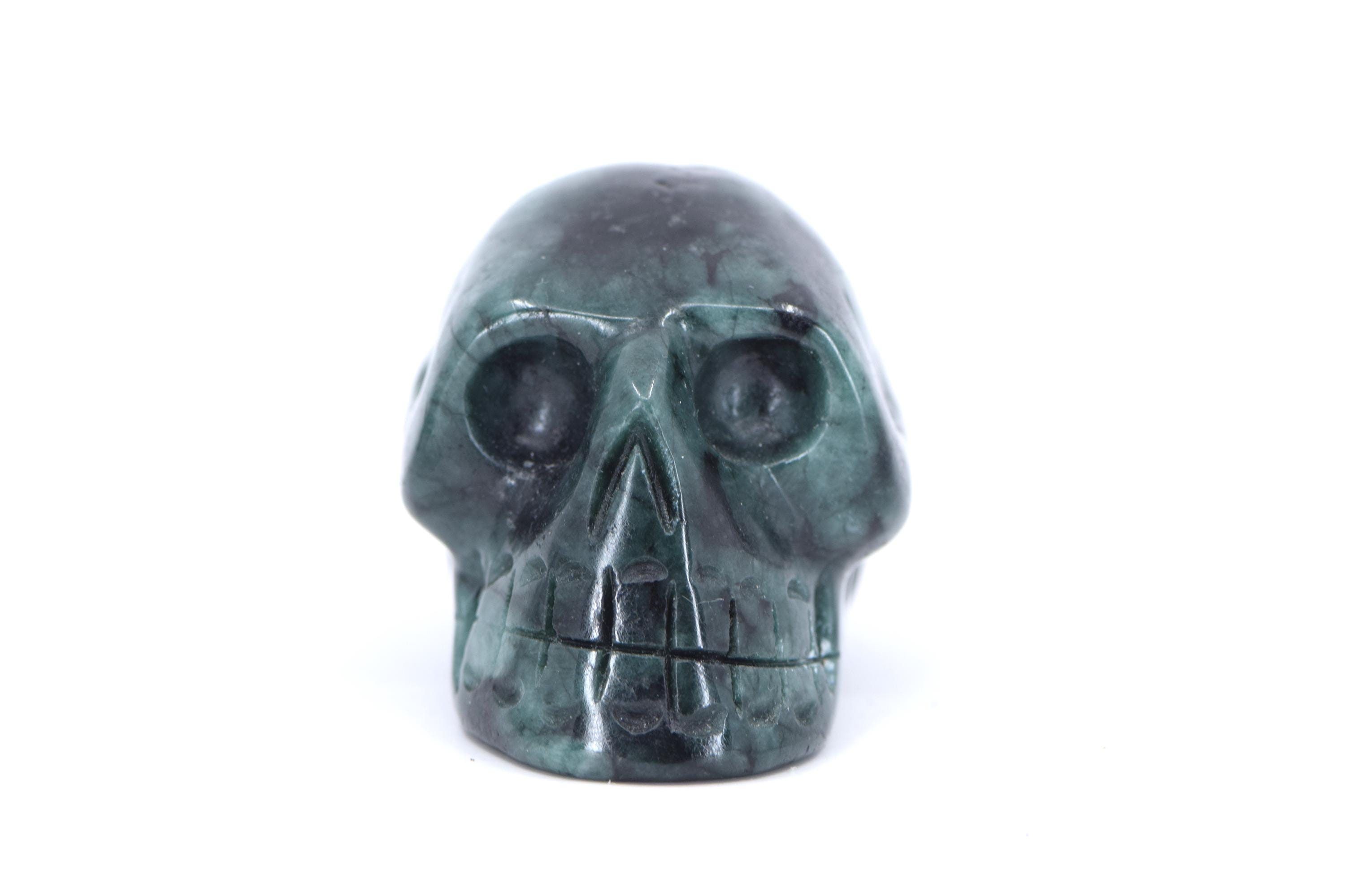 Emerald In Schist Skull