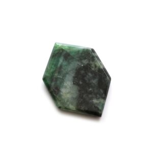 Natural Emerald Both Side Flat Hexagon, Loose Gemstone, 28x41mm, Emerald Smooth Gemstone, Price Per Pieces