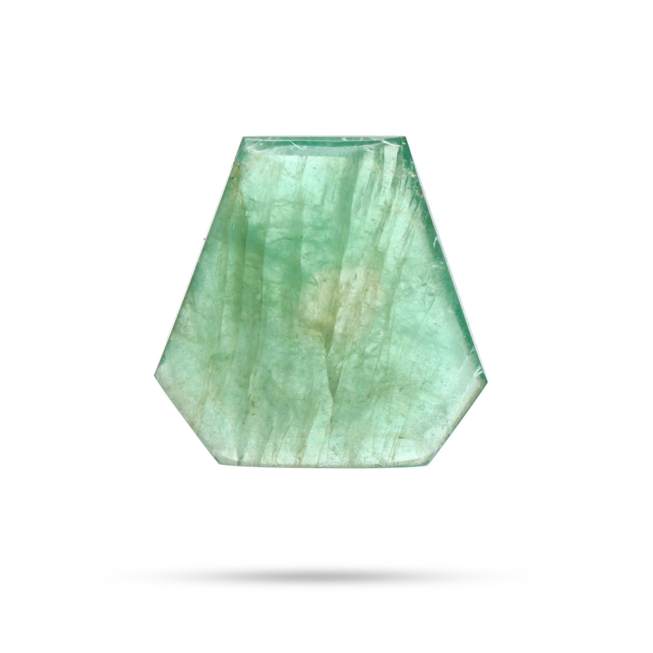 Natural Emerald Hexagon Carving Loose Gemstone, 19 Mm To 19 Mm, Emerald Jewelry Handmade Gift For Women, 1 Piece