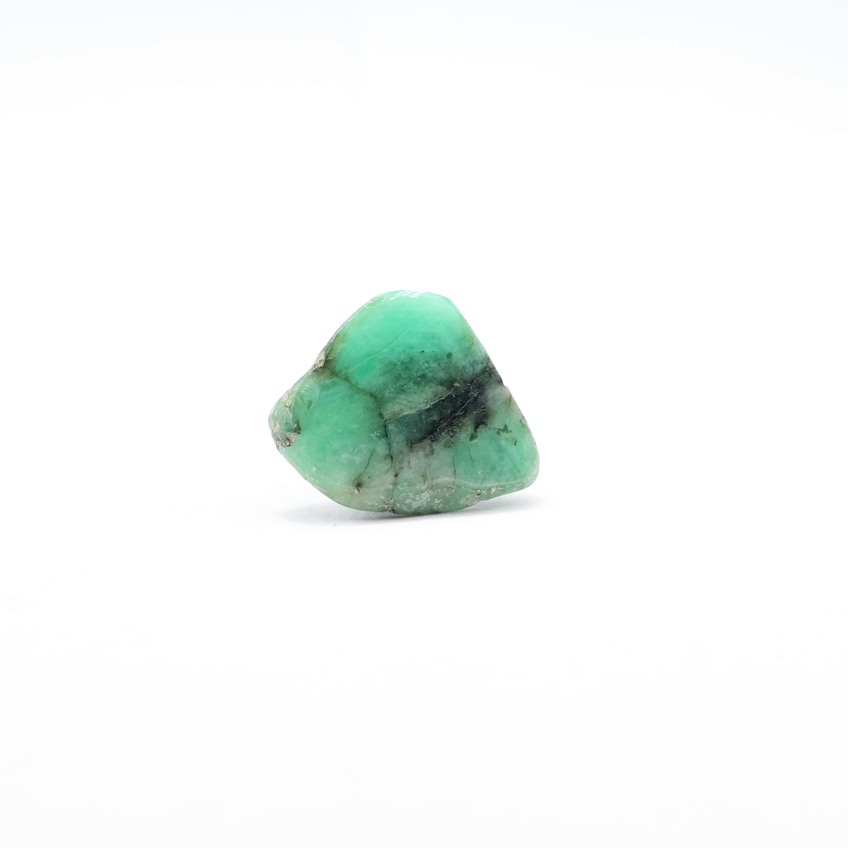 Natural Zambian Emerald Slice, Loose Gemstone, May Birthstone