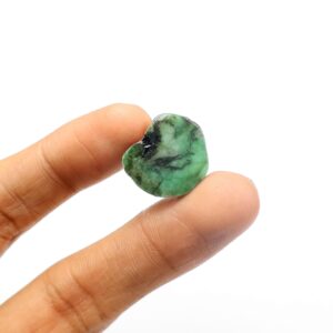 Natural Zambian Emerald Slice, Loose Gemstone (10.10 Ct, 17.50x15.50 Mm)