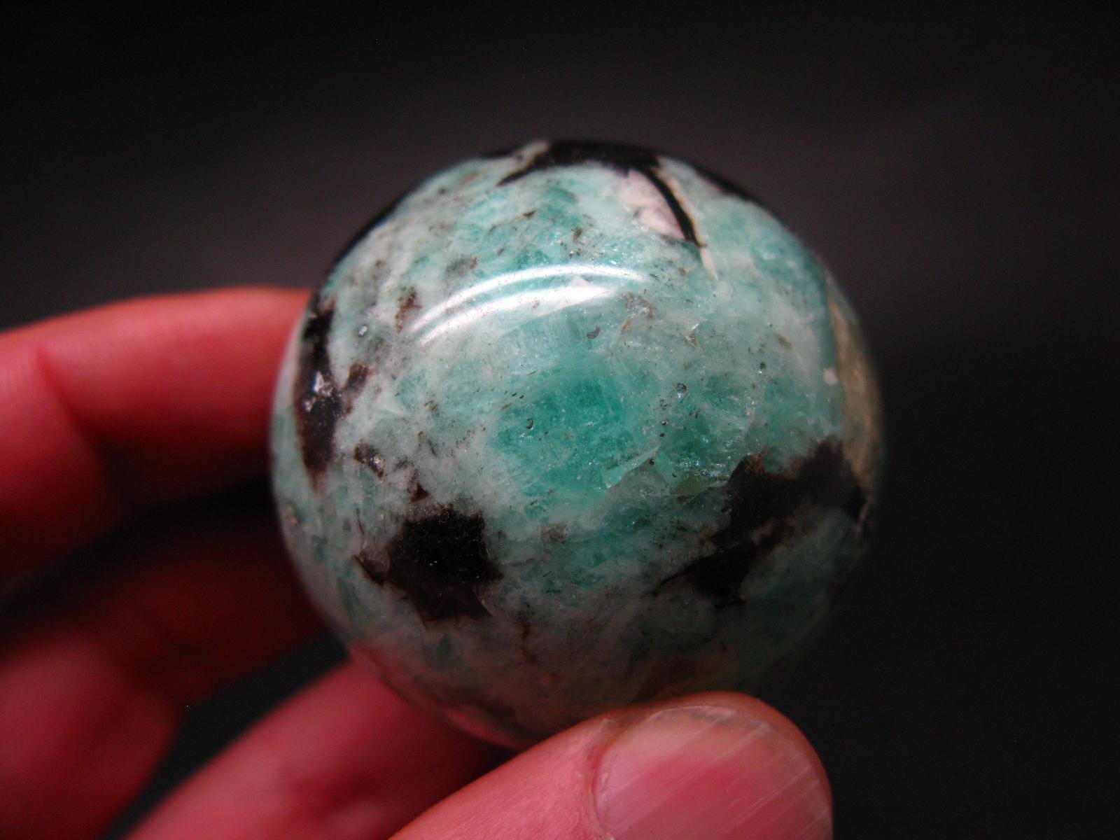 Emerald Sphere Ball From Russia - 1.9" - 149 Grams