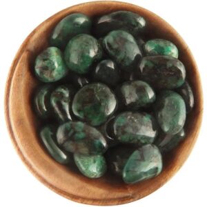 1 Emerald (Brazil) - Ethically Sourced Tumbled Stone