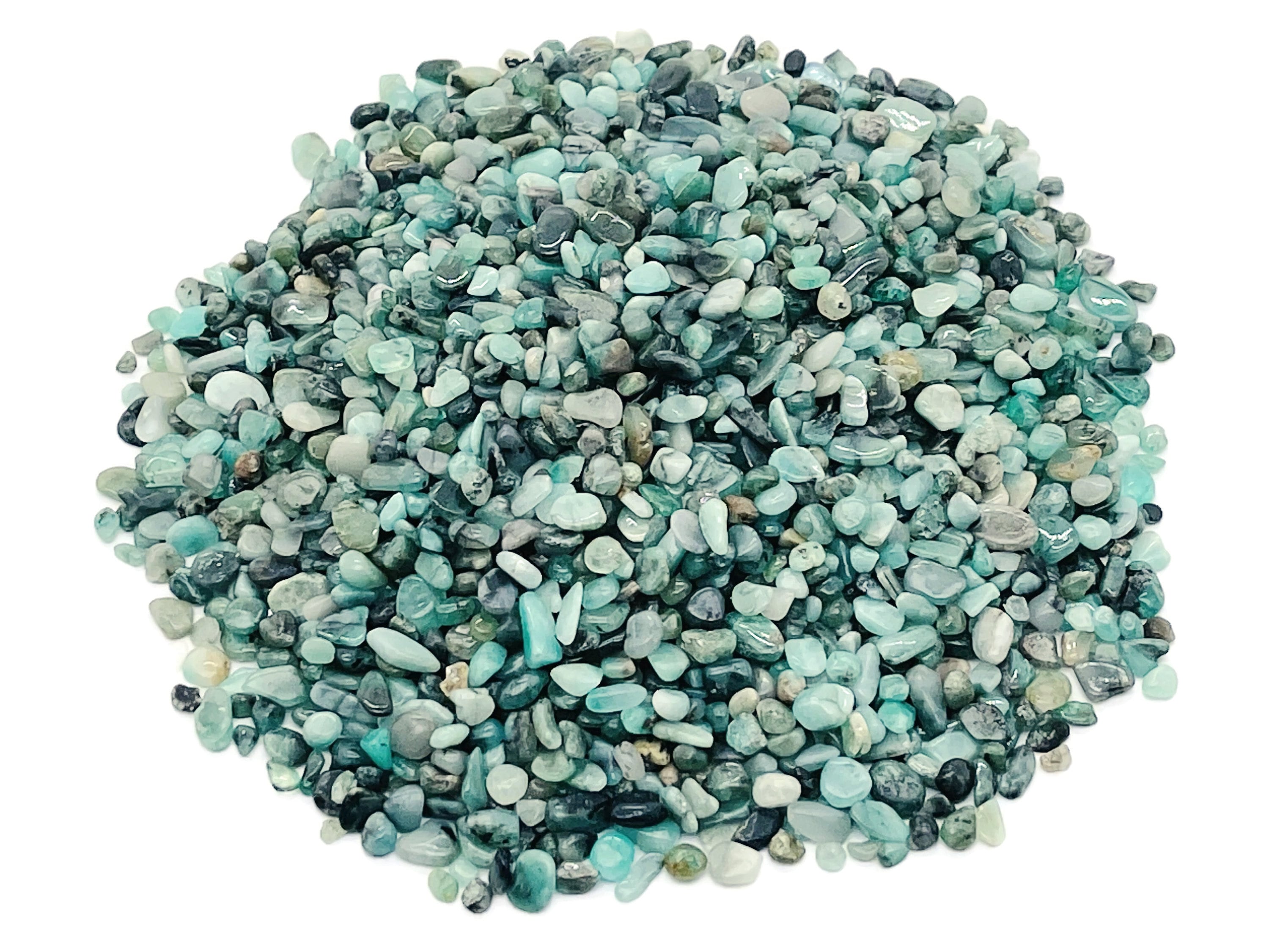 Emerald Chips – Gemstone Chips – Crystal Semi Tumbled Chips - Bulk Crystal - 2-6mm - Cp1210