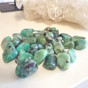 Emerald Crystal Tumble Stone • Ethically Sourced