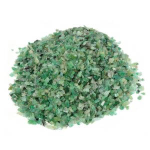 Emerald Gemstone Polished Chips Crushed Tumbled Stone Crystal Healing Embellishments 100 Grams