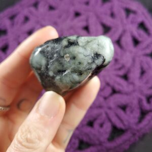 Emerald in Matrix Large Tumbled Stone Heart Healing Stones Crystals Natural Crystal green Brazil mineral pocket rock