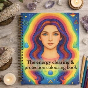 Energy Clearing and Protection Colouring Book | Spiritual Healing Colouring Pages | Mindfulness, Reiki, Crystals & Protection Art