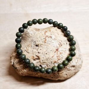 Epidote Bracelet. Libra Elastic Stretch Crystal Reiki Jewelry Uk.