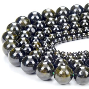 Extremely Rare Natural Epidote Crystal Gemstone Grade Aaa Round 4mm 5mm 6mm 7mm 8mm 9mm 10mm 11mm 12mm 13mm 14mm Loose Beads (d389 D390)