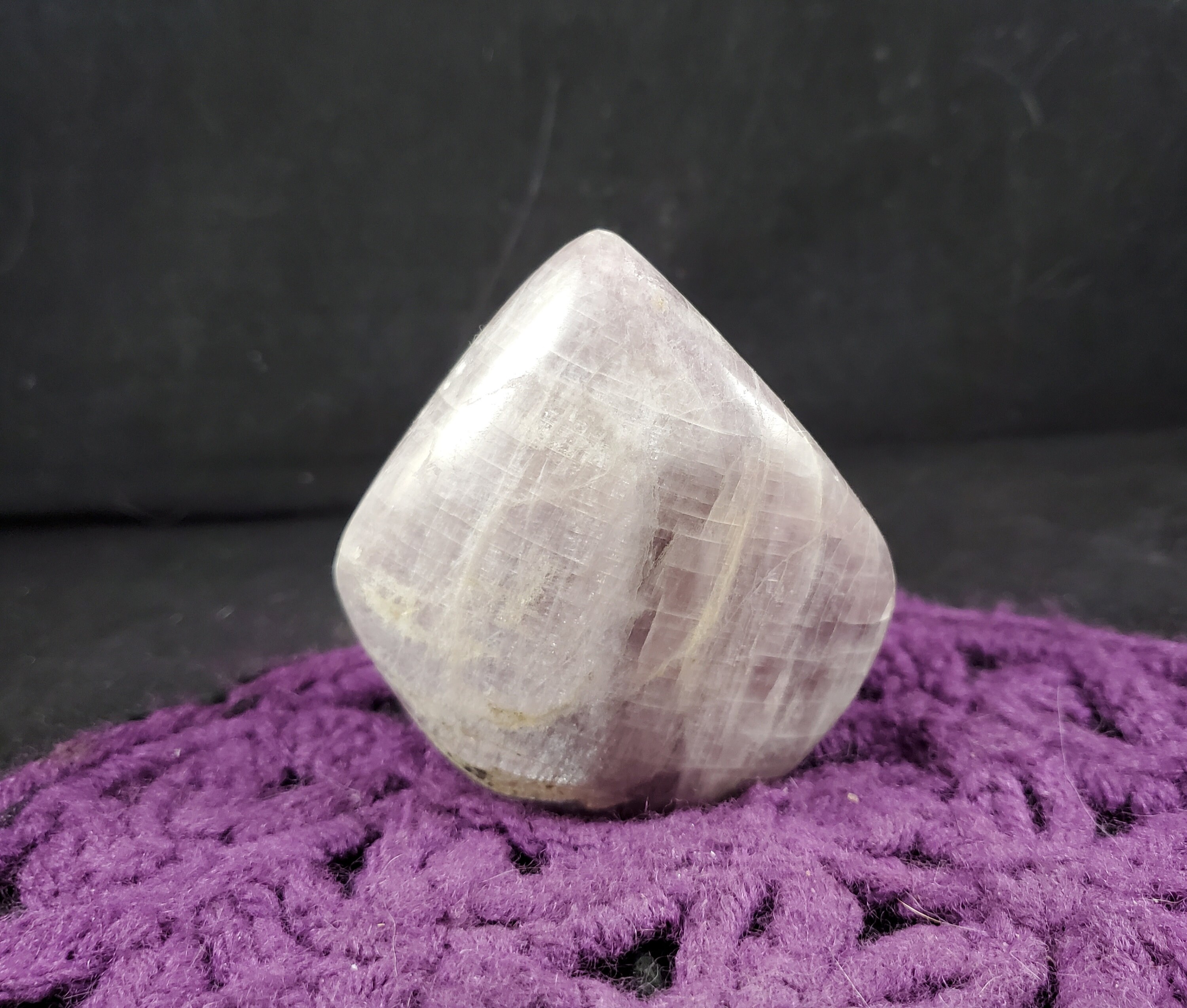 Purple Anhydrite Freeform With Green Epidote Polished Crystal Stone Self Standing Natural Shimmer Crown Chakra Freeform Purple Anhydrite Freeform With Green Epidote Polished Crystal Stone Self Standing Natural Shimmer Crown Chakra Freeform