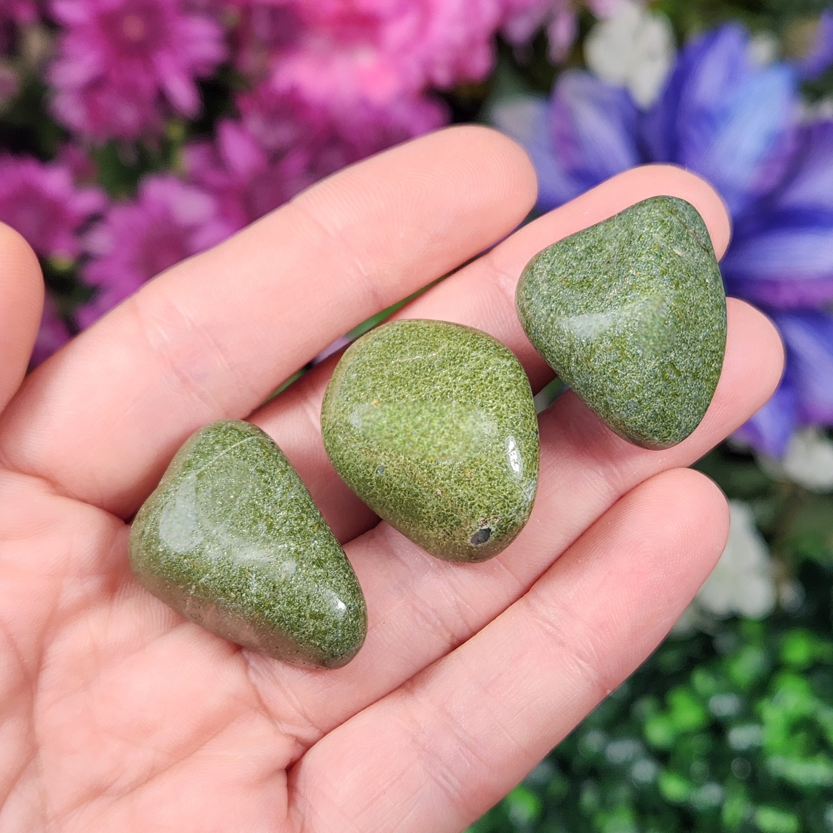 Epidote Crystal - Epidote Stone - Epidote Tumble - Polished Epidote - Epidote Specimen - Tumbled Epidote - Natural Epidote - Green Epidote