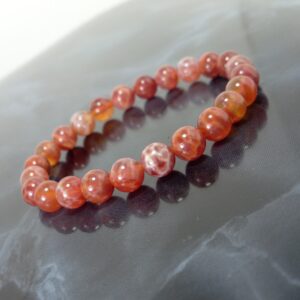 Fire Agate Grade A Bracelet 8mm, Natural Gemstone Bracelet, Women Men Bracelet, Beaded Bracelet +Gift Bag Fire Agate Grade A Bracelet 8mm, Natural Gemstone Bracelet, Women Men Bracelet, Beaded Bracelet +Gift Bag