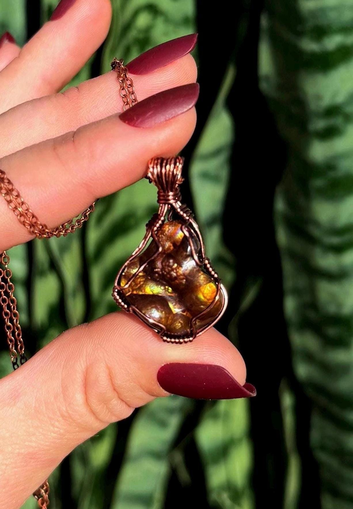 Fire Agate Necklace - From Mexico