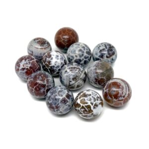 Dream Fire Agate Sphere Stone - Sphere Fire Agate Stone - Natural Sphere Stone – Crystal Ball – 20mm - SP1068