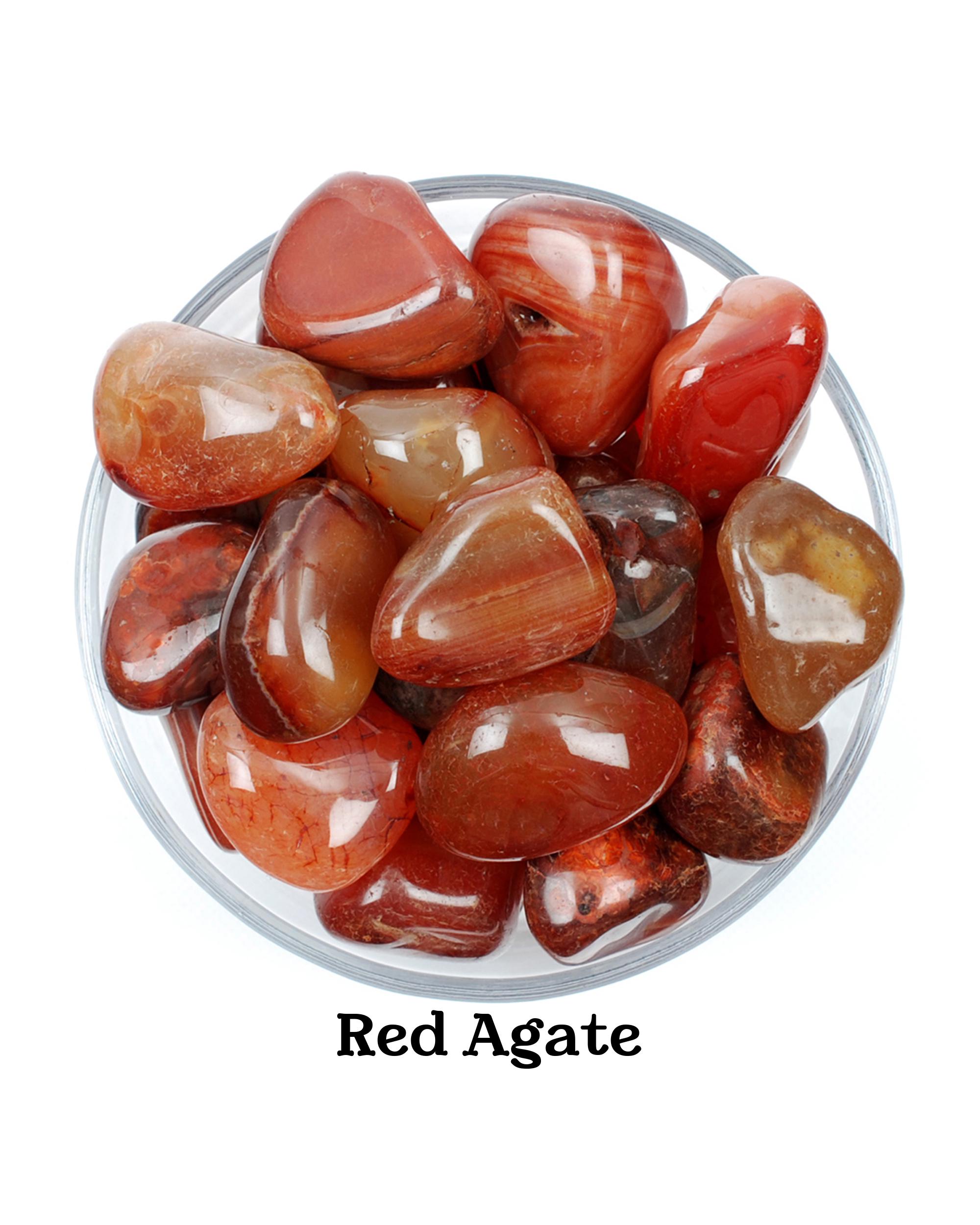 Red Fire Agate Tumbled Stone, Dark Ember Crystal, Protection And Altar Ritual Gem