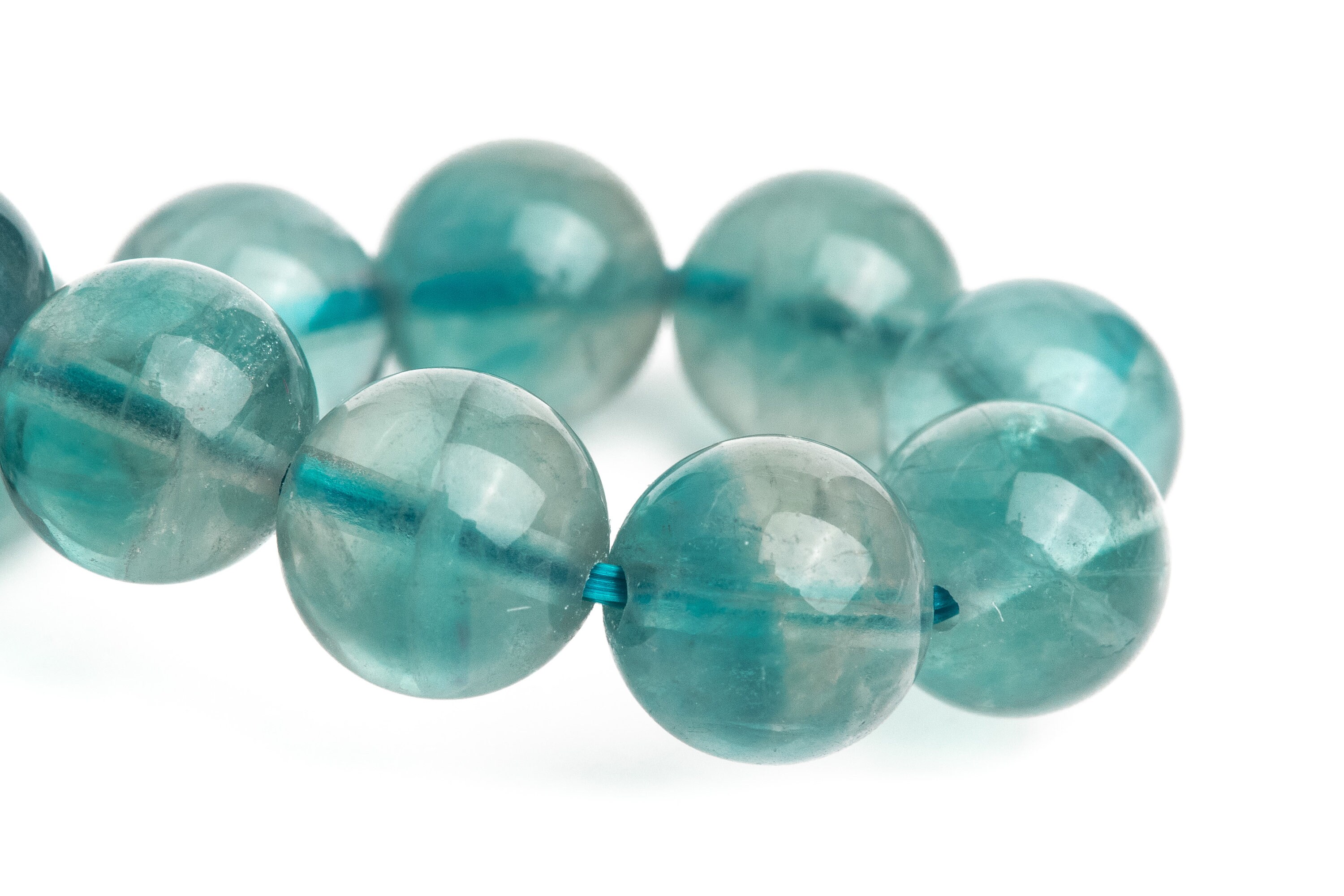 9mm Fluorite Beads Blue Bracelet Grade Aaa Genuine Natural Round Gemstone 6.5" (121103h-3052) 9mm Fluorite Beads Blue Bracelet Grade Aaa Genuine Natural Round Gemstone 6.5" (121103h-3052)