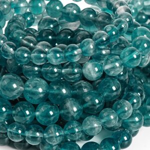 Rare Blue Fluorite Bracelet Grade AA 6mm 8mm 9mm 10mm Round Smooth Beads 7.5" Strand