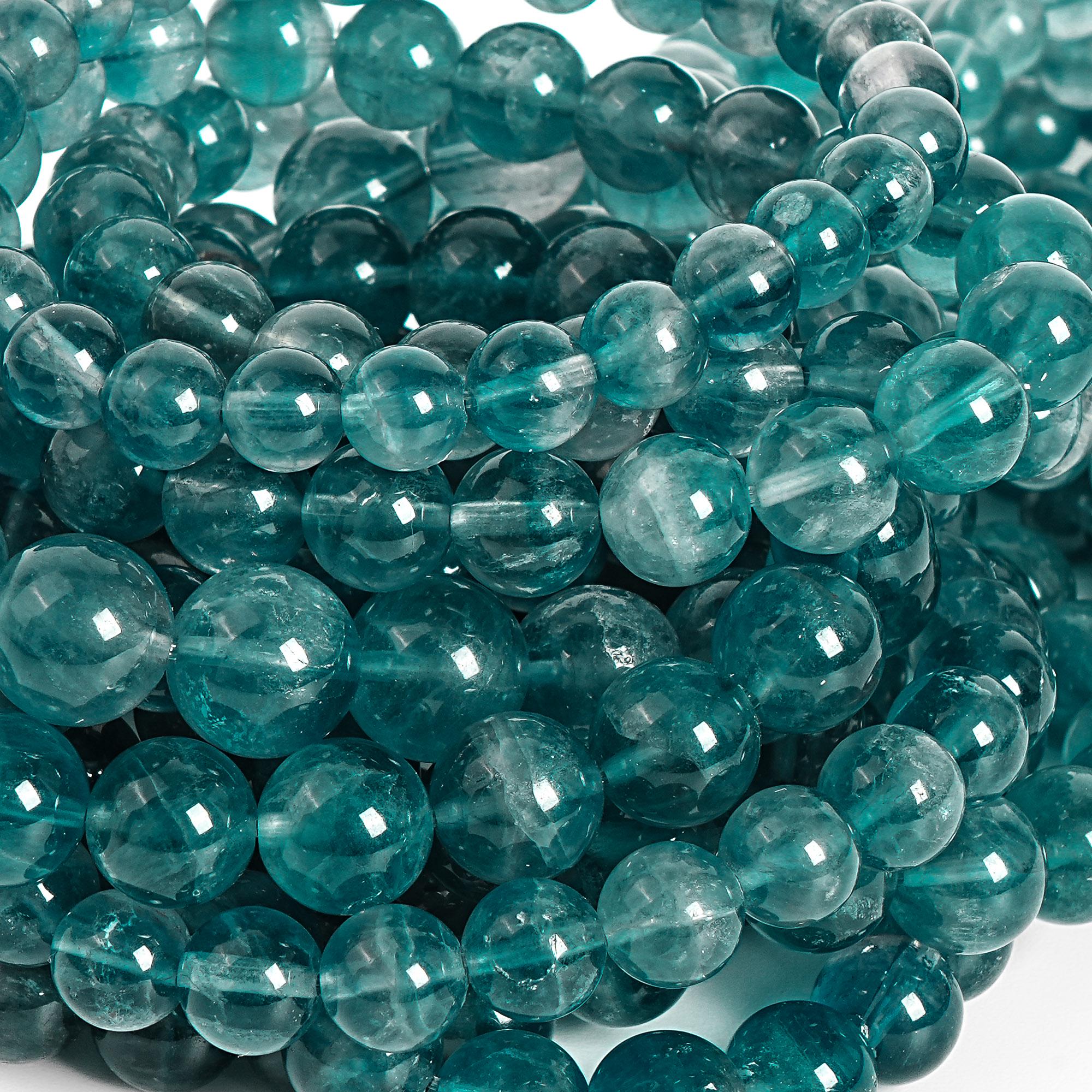 Rare Blue Fluorite Bracelet Grade Aa 6mm 8mm 9mm 10mm Round Smooth Beads 7.5" Strand