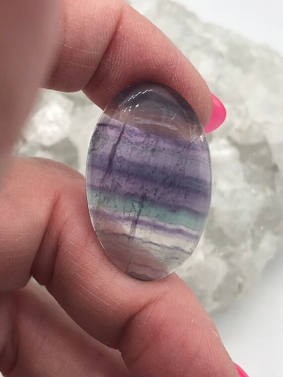 Fluorite Cabochon 30.38ct
