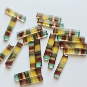 30mm Fluorite Sticks, 5 Pcs Multi Color Fluorite Fancy Sticks, Natural Fluorite Flat Back Cabochons, Loose Fluorite Gemstones - Pksg141 30mm Fluorite Sticks, 5 Pcs Multi Color Fluorite Fancy Sticks, Natural Fluorite Flat Back Cabochons, Loose Fluorite Gemstones - Pksg141