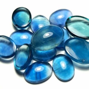 Aaa Flourite Oval Cabochon: Green Blue Gemstone (3x5 To 18x25 Mm)