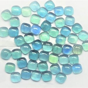 Aaa Quality Flourite Cushion Cabochon: Natural Gemstone (8x8 To 20x20 Mm) Aaa Quality Flourite Cushion Cabochon: Natural Gemstone (8x8 To 20x20 Mm)