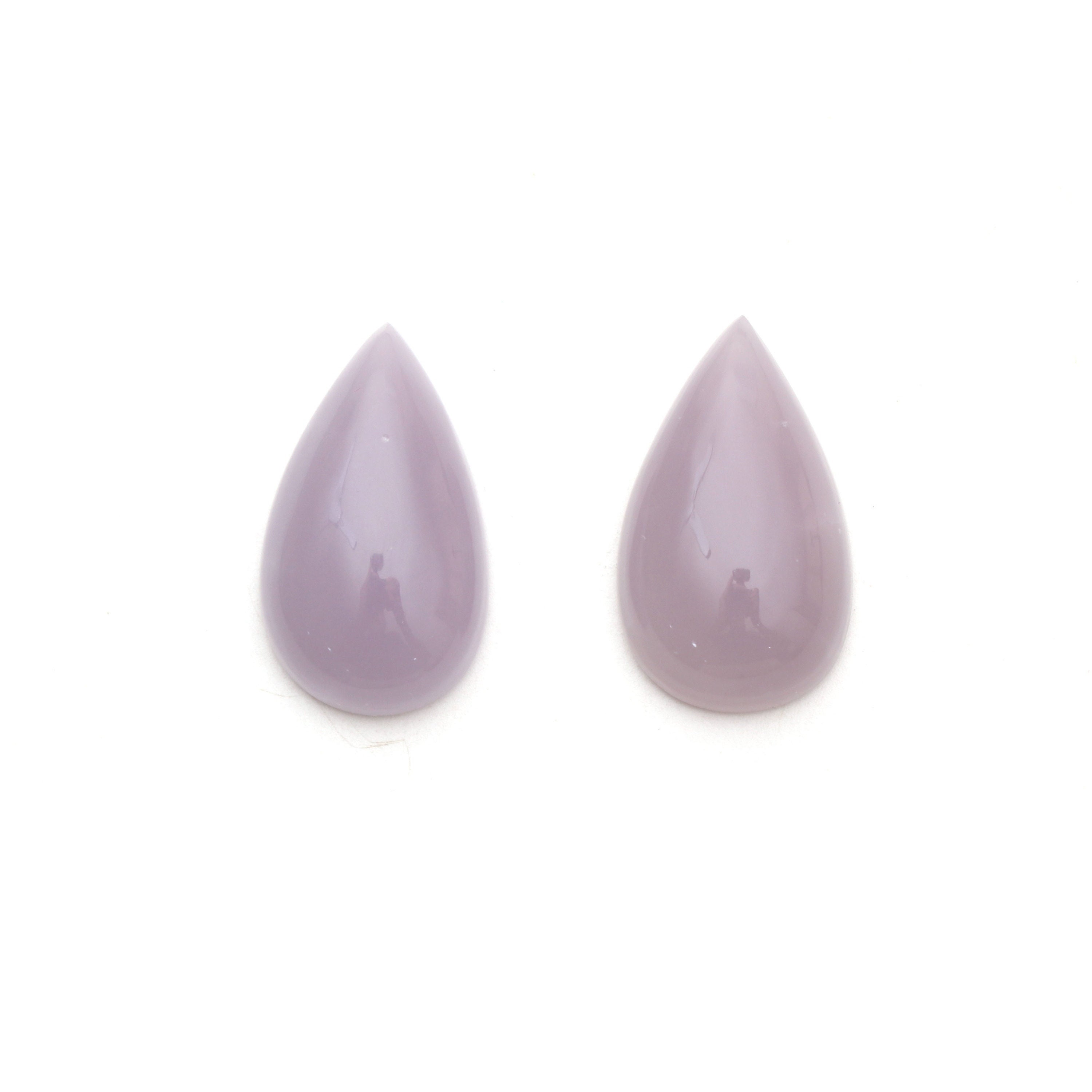 Aaa Quality Natural Yttrium Fluorite Smooth Pear Cabochon Gemstone | 15x25 Mm | Gemstone Cabochon | Pair ( 2 Pieces )