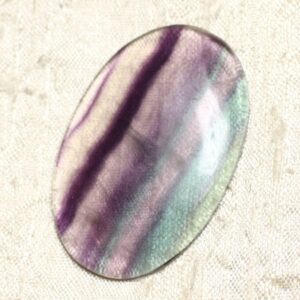Cabochon De Pierre - Fluorite Ovale 50x33mm N10 - 4558550080011 Cabochon De Pierre - Fluorite Ovale 50x33mm N10 - 4558550080011
