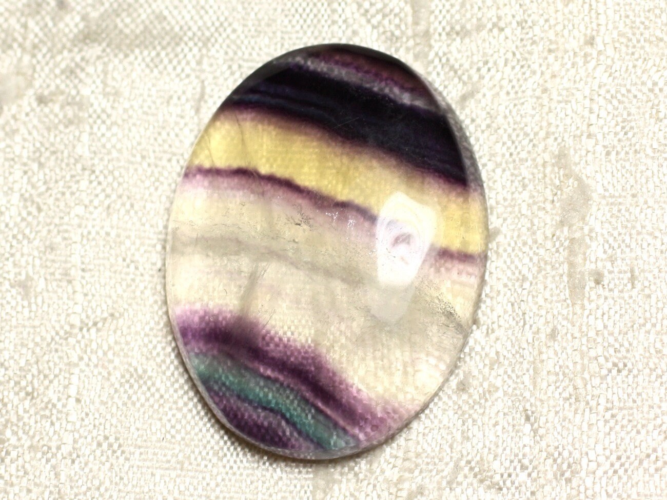 Cabochon De Pierre - Fluorite Ovale 38x29mm N30 - 4558550080219 Cabochon De Pierre - Fluorite Ovale 38x29mm N30 - 4558550080219