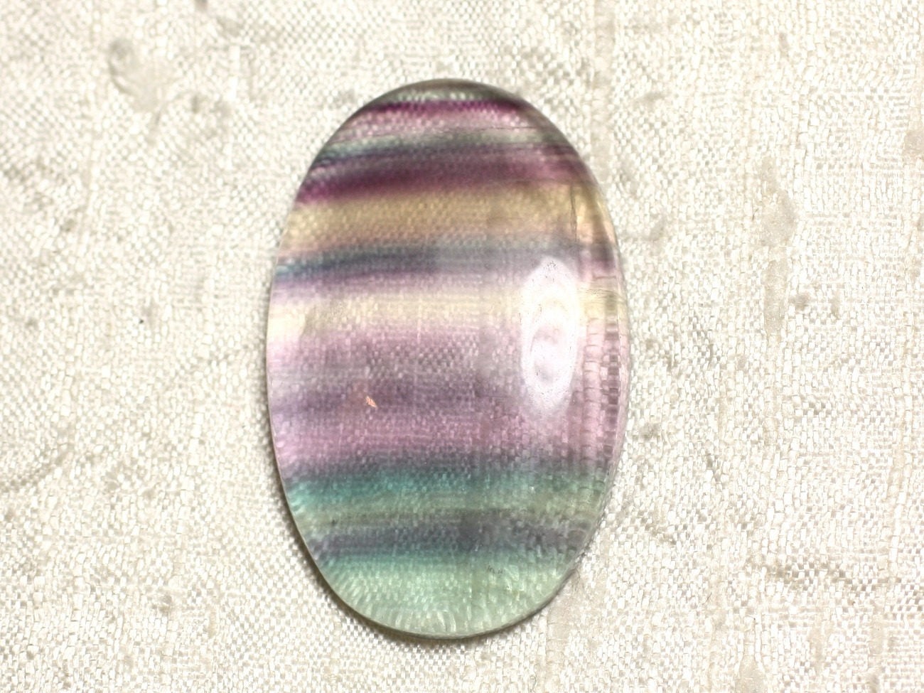 Cabochon De Pierre - Fluorite Ovale 45x29mm N22 - 4558550080134 Cabochon De Pierre - Fluorite Ovale 45x29mm N22 - 4558550080134