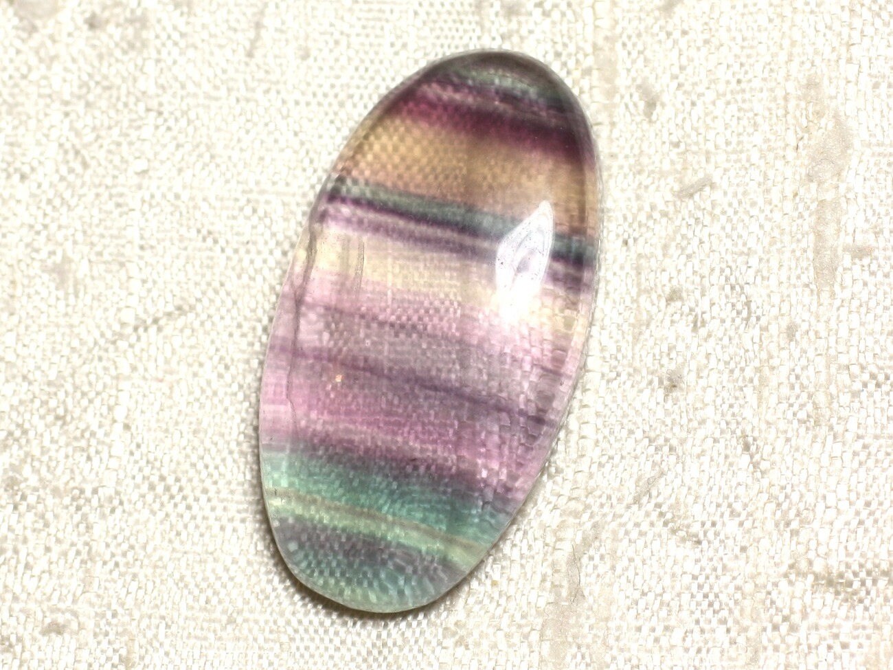 Cabochon De Pierre - Fluorite Ovale 38x20mm N33 -  4558550080240