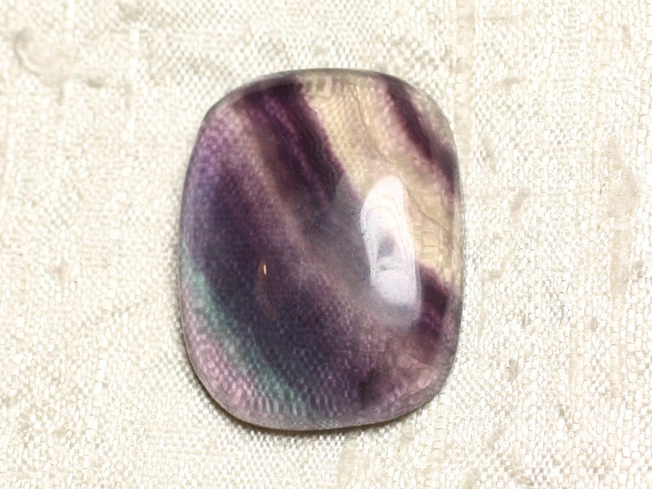 Cabochon De Pierre - Fluorite Rectangle 33x25mm N20 -  4558550080110