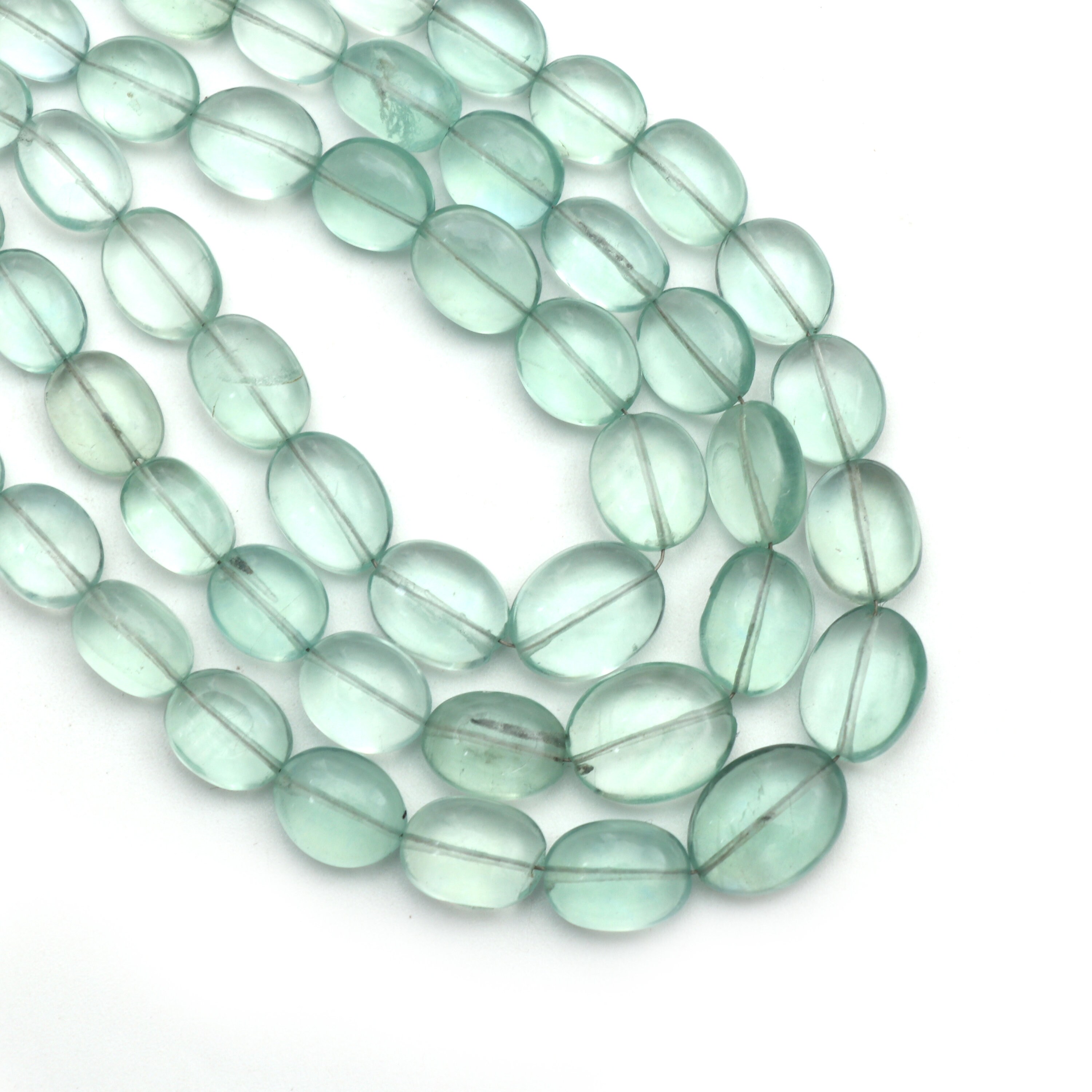 Green Fluorite Smooth Tumble Beads, 5.5x6.5 To 10x13.5 Mm, Fluorite Jewelry, Gift For Women, 8 Inches/ 18 Inches Strand, Price Per Strand