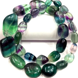 Natural Multi Green Fluorite Smooth Nuggets Shape Beads Fluorite Nuggets Gemstone Beads Jewelry Making Beads Fluorite Nuggets Strand Beads.