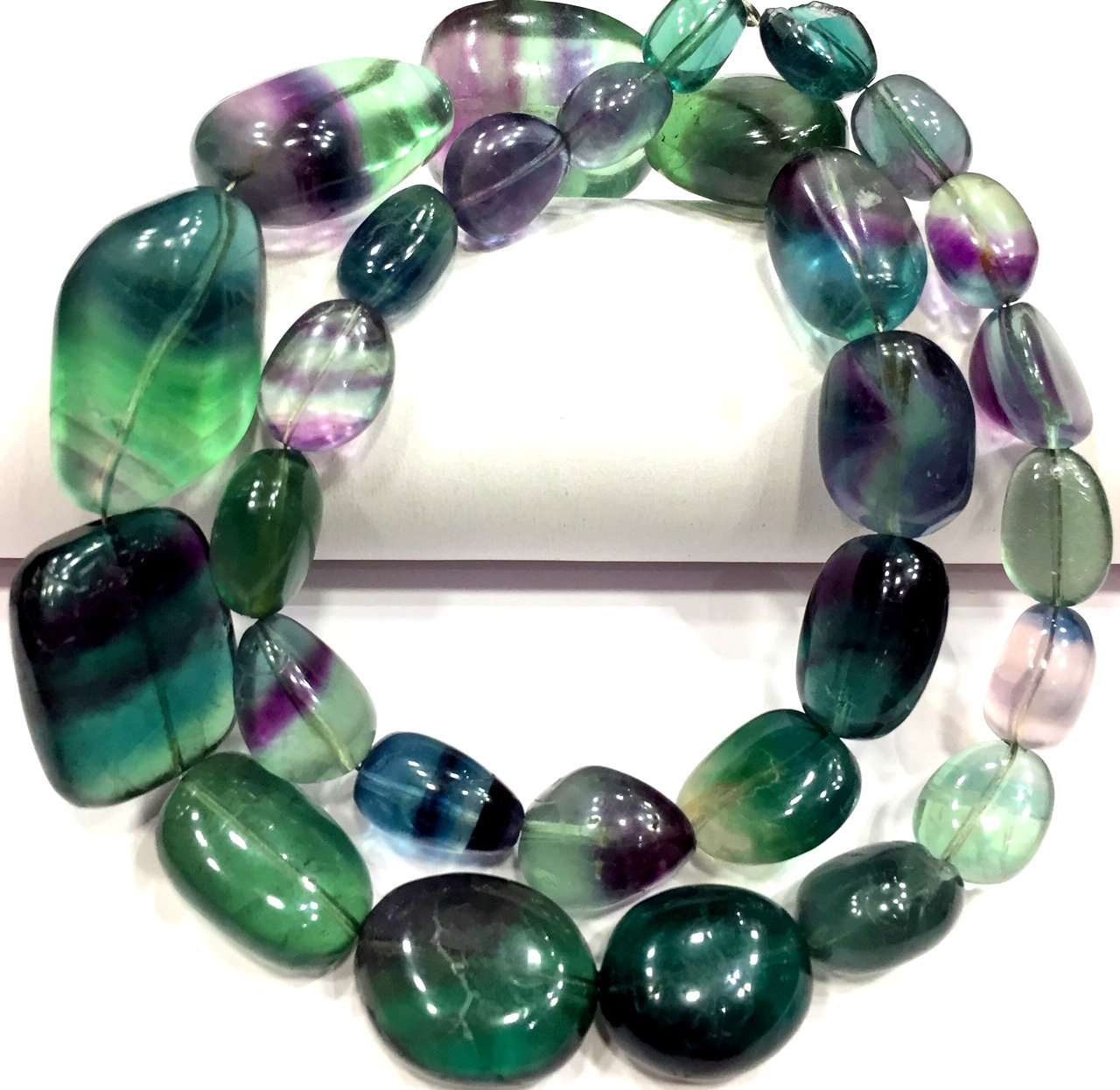 Natural Multi Green Fluorite Smooth Nuggets Shape Beads Fluorite Nuggets Gemstone Beads Jewelry Making Beads Fluorite Nuggets Strand Beads.