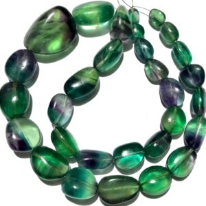 Rarest Multi Green Fluorite Smooth Nugget Beads Natural Bio Green Fluorite Gemstone Beads Duo Fluorite Polished Nuggets Wholesale Beads Shop
