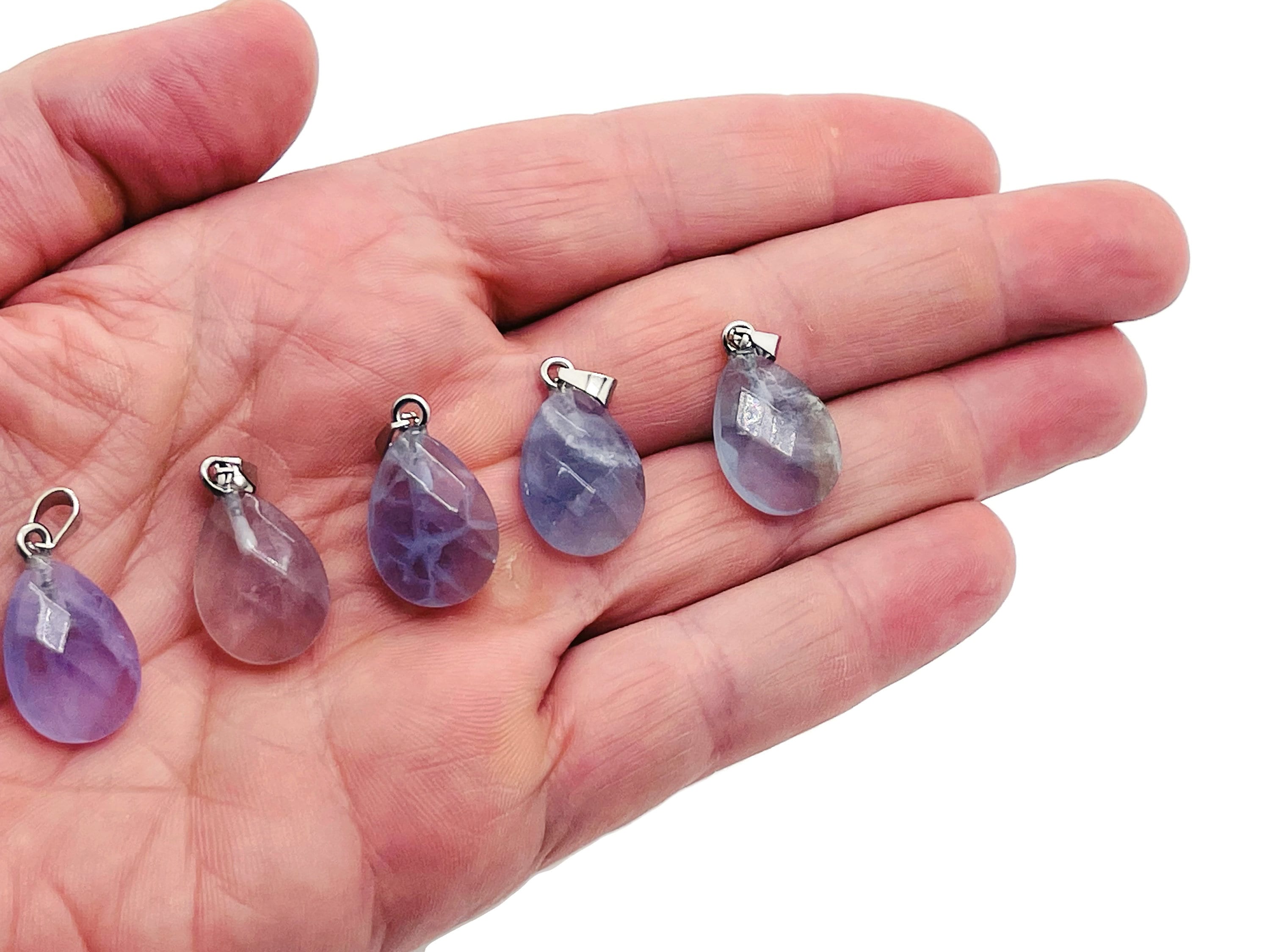 Fluorite Crystal Pendant - Fluorite Crystal Earring – Bracelet Crystal Accessory - Jewelry Making Supplies - 2cm - Nc1096 Fluorite Crystal Pendant - Fluorite Crystal Earring – Bracelet Crystal Accessory - Jewelry Making Supplies - 2cm - Nc1096